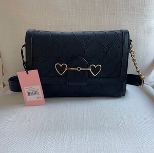 Juicy Couture Upgrade U Shoulder Bag with Gold Heart Hardware NWT